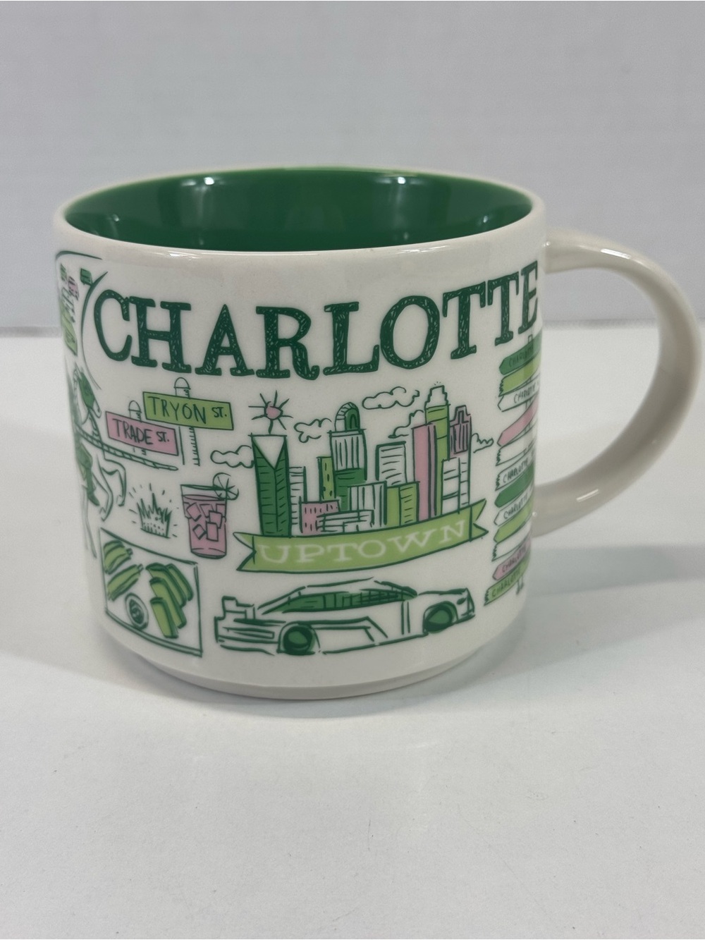 Starbucks Charlotte  north carolina City Skyline Mug been there series